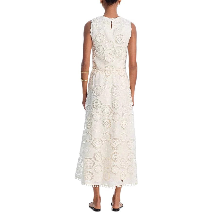 Sleeveless Embroidered Skirt Set