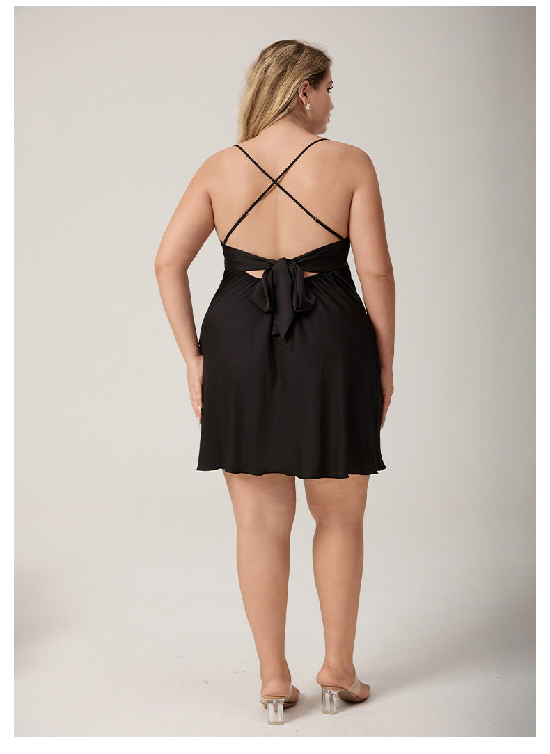 Women's Strap Short Nightgown Women's Homewear