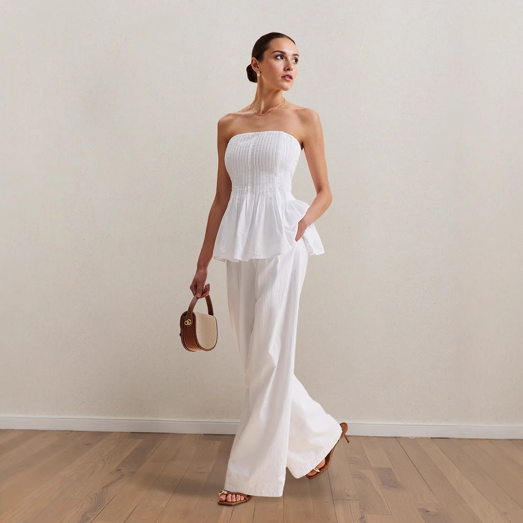 Off shoulder top and pants set