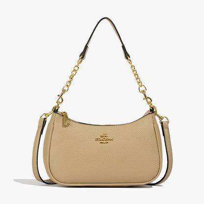 Underarm Bag Fashionable New Trendy Crossbody Shoulder Bag with Double Straps, PU Leather Texture, Women's Handbag
