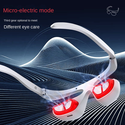 Eye Care Device Portable Wireless Heat Therapy Red Light Massage Eye Massager for Dark Circles