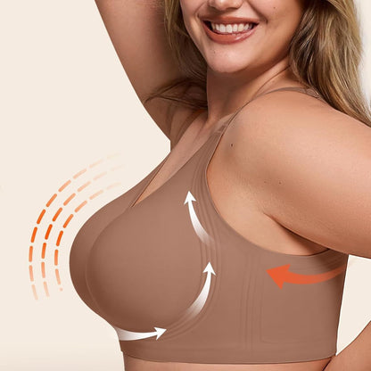 Women's Bra Support Non-Wire Push-Up Full Coverage Seamless Bra Without Underwire Plus Size