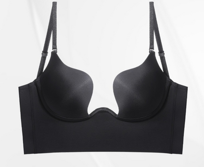 Sexy U-Back Hidden Back Push-Up Bra for Women