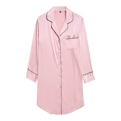 Sexy Nightgown for Women Summer  Shirt Dress Female Sexy Sleepwear Homewear