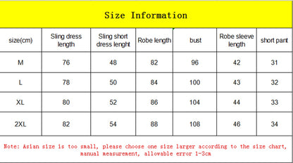 5 Pieces Set Women Pajamas Set