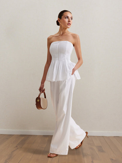 Off shoulder top and pants set