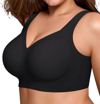 Women's Bra Support Non-Wire Push-Up Full Coverage Seamless Bra Without Underwire Plus Size