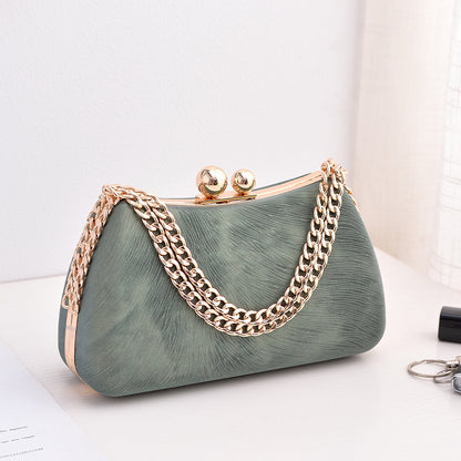 Black PU dinner minimalist handbag