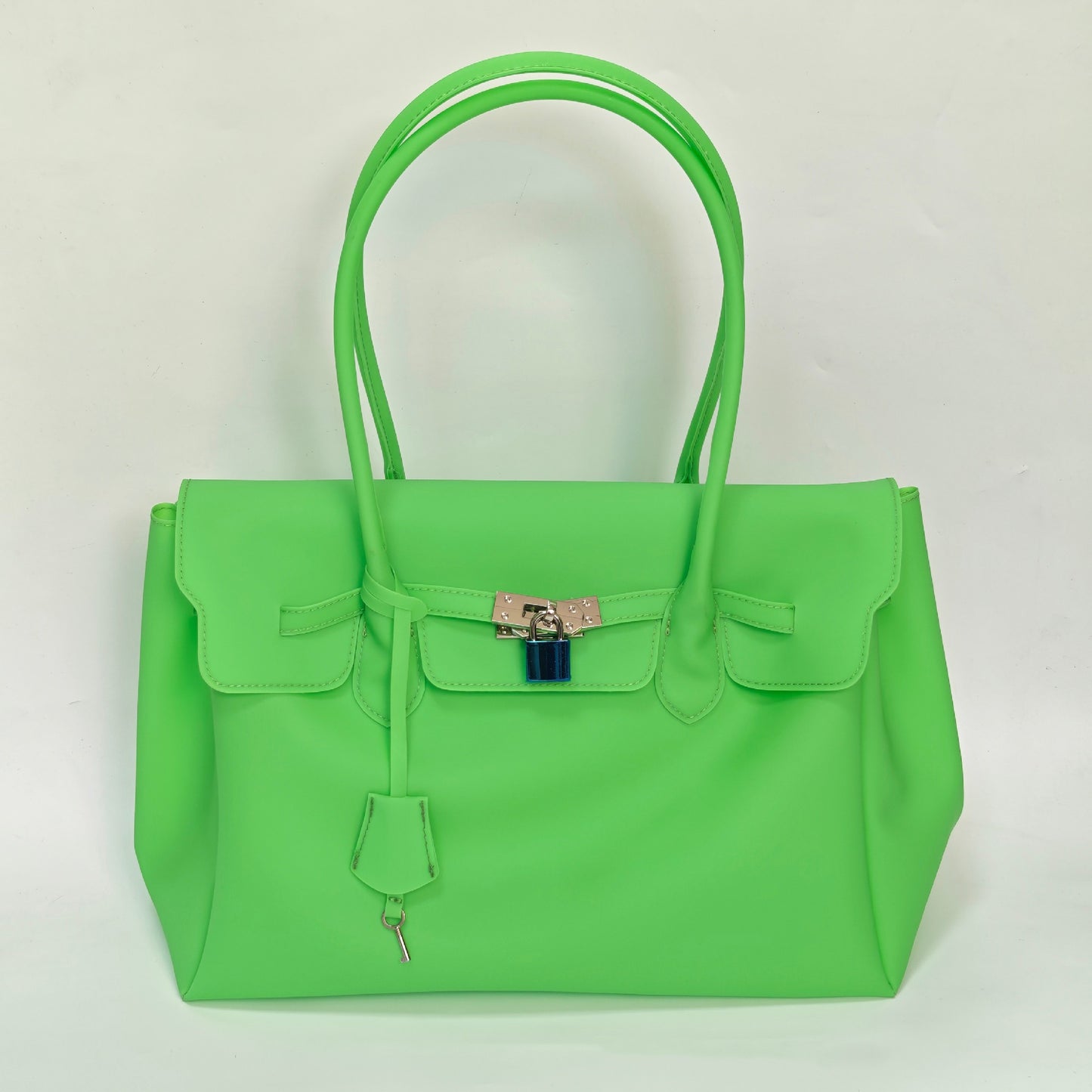 Jellyfirkin New Summer Style Kiiikiii Jelly Tote Shoulder Bag Large Capacity Underarm Bag