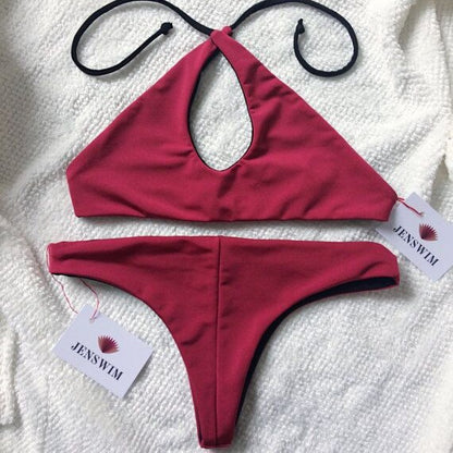 Swimsuit Set for Women Bikini Style, Two-Piece Swimwear Fashion Swimwear for Women