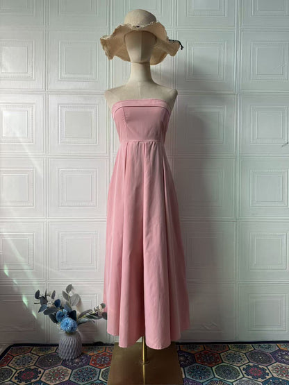 Elegant Minimalist Luxury Sleeveless Long Dress for Women Autumn Fashion Dress