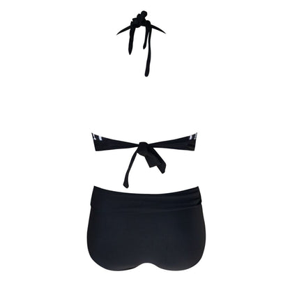 Sexy Bandage Bikinis Women High Waist Bikini Plus Size Womens Solid Beach Bathing Suits Sports Swimsuit Patchwork Beachwear