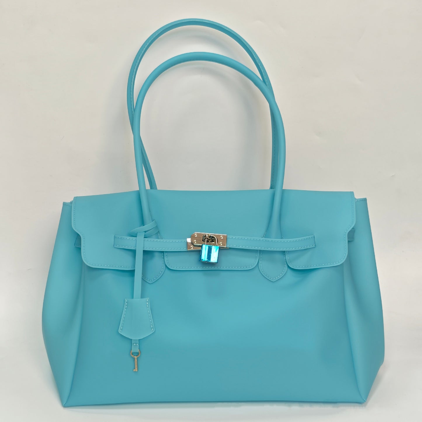 Jellyfirkin New Summer Style Kiiikiii Jelly Tote Shoulder Bag Large Capacity Underarm Bag
