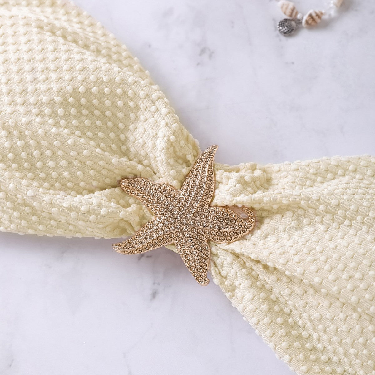 Tube Top Starfish Decoration Sexy Separated Swimsuit Bikini Swimwear Women's