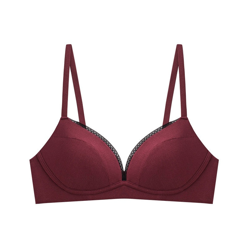 Lace Sexy Women's Bralette Push-Up Bra, Thin Underwear with Delicate Straps