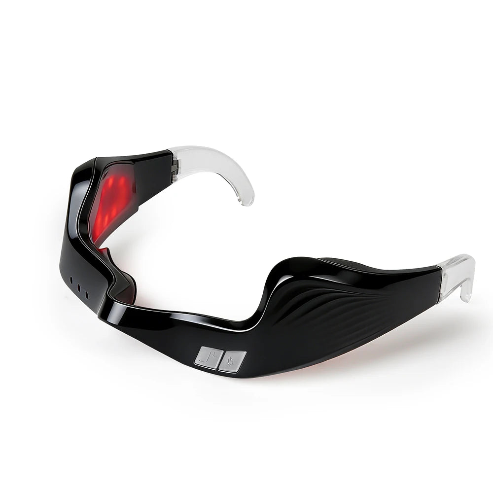 Under-Eye Glasses Massager Electric Eye Massager Eye Fatigue Relief Massager Red Light Relieves Eye Fatigue Eyes Massage Glasses