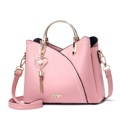 Trendy Handbag Korean Style Color Block Large Capacity Women's Bag Fashion Shoulder Crossbody Bag Wholesale Cross-border Bucket Bag