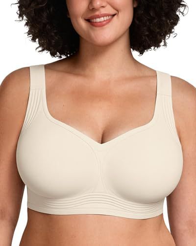 Women's Bra Support Non-Wire Push-Up Full Coverage Seamless Bra Without Underwire Plus Size