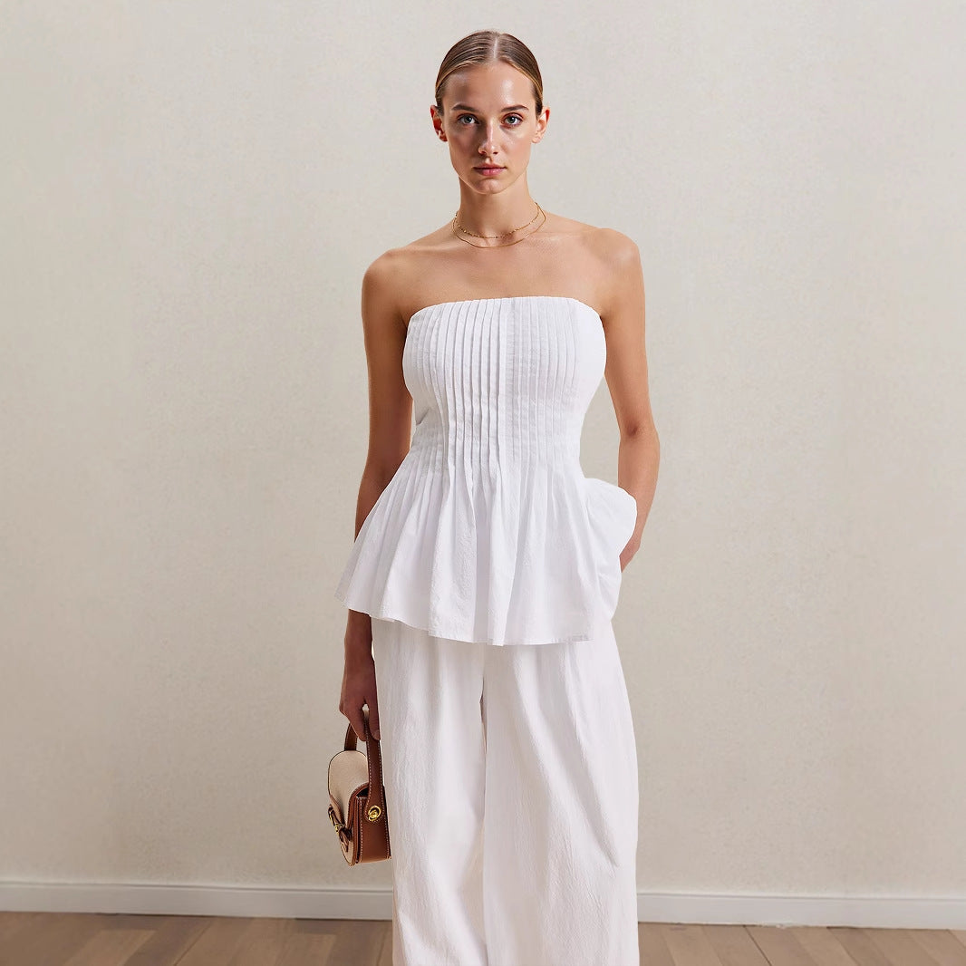 Off shoulder top and pants set