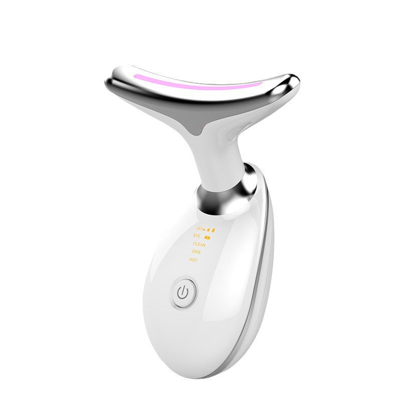 Neck Massager Beauty Device with 7-Color Light Therapy, V-Shaped Face Slimming Tool