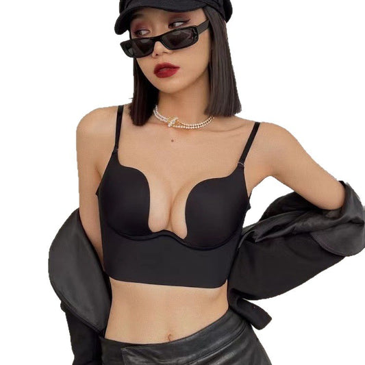 Sexy U-Back Hidden Back Push-Up Bra for Women