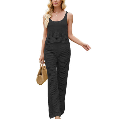 Short beach vest set